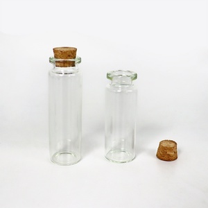 Frascos de Vidrio de 1ml, 2ml, 5ml, 10ml con Tapones de Corcho, Mini Frascos de Vidrio para Decoración DIY, Tapones de Corcho para Bodas - Product Image 3