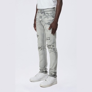 Clothing Manufacturers <b>Men's</b> Casual Cotton Denim Patalon <b>Jeans</b> Pants Blue Black High Waist Slim Fit <b>Trousers</b> for <b>Men</b> - Product Image 1