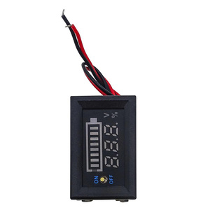 12V chì-axit Pin gói hiển thị kỹ thuật số Meter + Power chỉ số phát hiện mức pin chuyển đổi IP65 đánh giá 10A Max hiện tại - Product Image 3