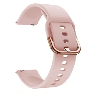 Adepoy Samsung-S012 Soft Silicone 20mm Sport Style Replacement Wrist Strap For Active Samsung Galaxy Watch