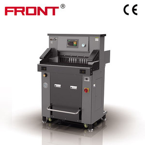 FRONT A2 H670TV7 유압 마이크로컴퓨터 프로그램 제어 페이퍼 커터 80mm 두께 적외선 보호 장치 + 나이프 잠금 장치 - Product Image 2