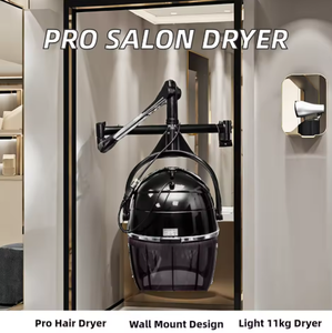 Sèche-cheveux mural professionnel de haute qualité à vent puissant avec buse diffuseur, moteur électrique AC pour hôtels - Product Image 4