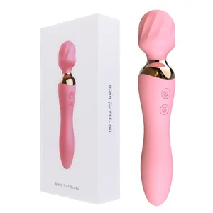 PINKZOOM Silicona Mano Hold Dildo Vibrador AV Stick G-spot Vibrador Para Mujeres Masturbación Femenina Varita vibrador