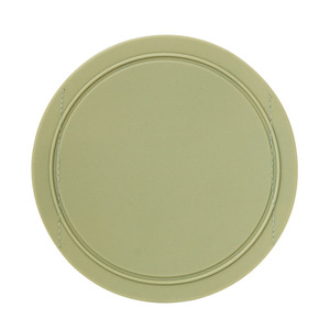 Silicone Round Bath Scrubber Green Fine Sand Size For Back Cleaning General Use - Product Image 1