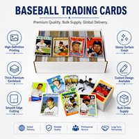 Jeu de cartes à collectionner de baseball avec logo personnalisable Cartes à collectionner personnalisées pour le sport Cartes à jouer en papier