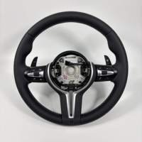 Housse de volant en cuir véritable cousue tricolore compatible avec BMW F10, F11, F18, F30, E90, accessoire intérieur de voiture