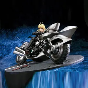 Sepeda Motor FATE/SABER FGO Saber Malam Nasib Sesuai Saiba To Motorize Cuke Anime Action Figure Gadis Seksi Model Mainan 25Cm