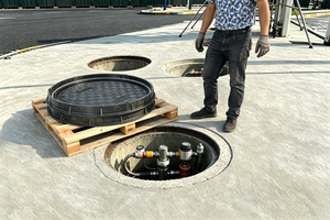 Tapa de alcantarilla para gasolinera D400 C/O 900 mm, compuesta, para acceso y gestión de sistemas de almacenamiento de combustible - Product Image 6