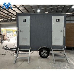 Remolque de inodoro móvil portátil para exteriores de diseño moderno de lujo hecho de <span class=keywords><strong>alquiler</strong></span> de <span class=keywords><strong>baño</strong></span> de panel sándwich de alta calidad - Product Image 3