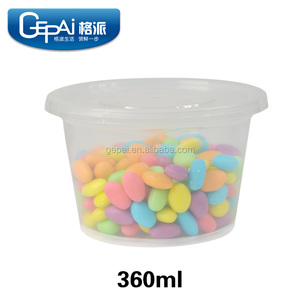 Usine directe 360ML récipient alimentaire <span class=keywords><strong>jetable</strong></span> sans BPA en <span class=keywords><strong>plastique</strong></span> hermétique à emporter <span class=keywords><strong>saladier</strong></span> avec couvercle pour les déjeuners - Product Image 2