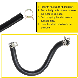 Nhà Máy Tùy Chỉnh Chất Lượng Cao Thép Không Gỉ Carbon Thép Đen Ống Kẹp Làm Tất Cả Các Loại Mùa Xuân Ống Ống Kẹp - Product Image 3