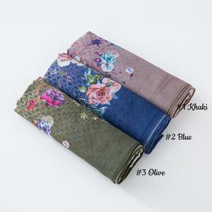 Bufanda cuadrada grande con estampado de gasa de gran oferta para Hijab clásico encaje malayo moda Indonesia cuadrado Hijab grande - Product Image 4