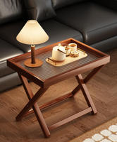 Nouvelle table basse pliable, table d'appoint portable mini pour salon, usage domestique