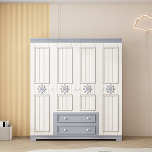 Armadio Piccolo Regolabile in Legno Massello con Design Moderno a Cartoni Animati, Unisex, con Ante in MDF, <span class=keywords><strong>per</strong></span> Camera da Letto e Soggiorno, <span class=keywords><strong>Arredamento</strong></span> <span class=keywords><strong>per</strong></span> la <span class=keywords><strong>Casa</strong></span> - Product Image 4
