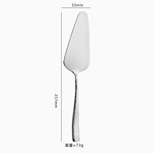 Couteaux à dessert DFU233 personnalisés, cuillères à gâteau, manche martelé vintage de luxe, couverts en acier inoxydable, couteau de table, couteau à steak - Product Image 2