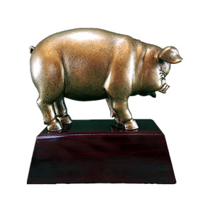 Shunxu Résine <span class=keywords><strong>Cochon</strong></span> Trophée Sculpture Prix Statue Fabricant pour l'Agriculture Concours Cérémonie - Product Image 2