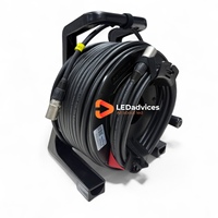 Câble Ethernet CAT6 SFTP de 50 m avec gaine TPE, câble réseau flexible double blindage pour usage professionnel, audio, écran LED, DMX