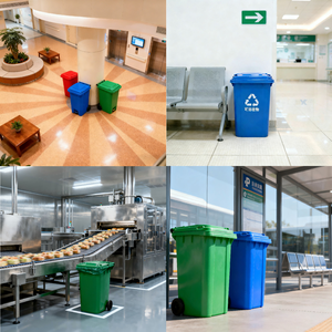Venta Directa de Fábrica: Contenedor de <span class=keywords><strong>Basura</strong></span> con Ruedas y Tapa de Plástico de 240L, Ecológico, para Uso Interior/Exterior, Tamaño Completo, Amplio Stock Disponible - Product Image 5