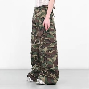Pantalones Cargo Anchos para Hombre con Estampado de Camuflaje, Corte Holgado y Personalizado, Precio al por Mayor - Product Image 2