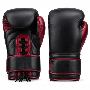 High Quality Cow Hide Leather Sparring Boxing Gloves Custom Logo Training Gloves With Comfortable Fit And Extended Wrist Support - Product Image 1