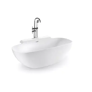 Low MOQ artificial stone one tub Sale Soft Black White Accessory free standing bathtub