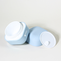 Offre Spéciale 30g Bleu En Plastique PP Crème Petit Pot Récipient Cosmétique Vide Écologique avec Mignon Sucre Forme Crème Visage Emballage