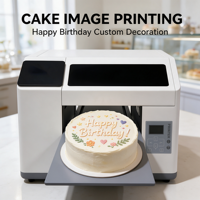 Imprimante alimentaire Reeleyin à plat A3, hauteur d'impression 13,5 cm, encre comestible CMYK, pour décorer gâteaux, créer vos propres images et textes.