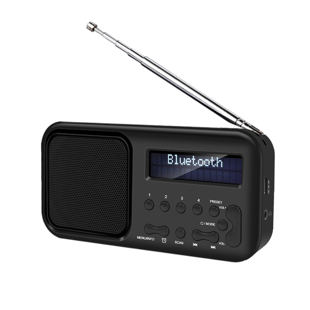 Professional Audio Equipment Speaker Portable Mini Wireless Bluetooth Retro Radio Alarm Clock Timer Pocket DAB FM Radio
