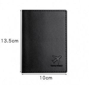 High Quality Stylish Custom PU Passport Cover and Travel Wallet RFID Blocking Protection Business <b>Gift</b> <b>Set</b> From OEM Company - Product Image 1