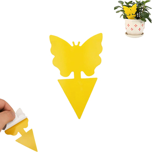 Piège à insectes collant jaune pour jardin, protection des plantes, lutte antiparasitaire, piège à mouches des fruits - Product Image 1
