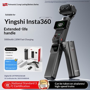 Feimaotui - Batería Externa <span class=keywords><strong>de</strong></span> 10000 mAh con Agarre para Insta360 Luna Ultra/Pro Series, Carga Rápida <span class=keywords><strong>de</strong></span> 22.5 W, Batería <span class=keywords><strong>de</strong></span> Respaldo <span class=keywords><strong>de</strong></span> Larga Duración - Product Image 3