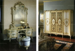 Luxury Baroque Furniture French Style Bedroom Wood Carving <strong>Wardrobe</strong> <strong>2</strong> <strong>Doors</strong> - Product Image 5