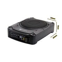 Subwoofer actif fin de 8 pouces 130W RMS - Boîtier moulé sous pression, système audio de voiture sous siège, dissipateur thermique robuste