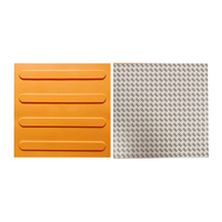 Carreaux de pavage tactiles en caoutchouc PVC TPU auto-adhésifs de haute qualité bandes indicatrices circulaires pour carreau de pavage tactile de tapis de route aveugle