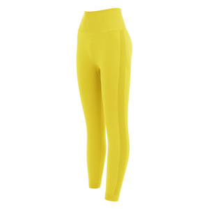 Pantalon à neuf points net célébrité pêche hanche fitness minceur taille haute tricoté sexy yoga salle leggings de sport - Product Image 6