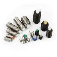 Vis de fixation à pointe en nylon ou en laiton avec insert de verrouillage en nylon, vis à six pans creux à pointe en nylon, acier, acier inoxydable et acier allié