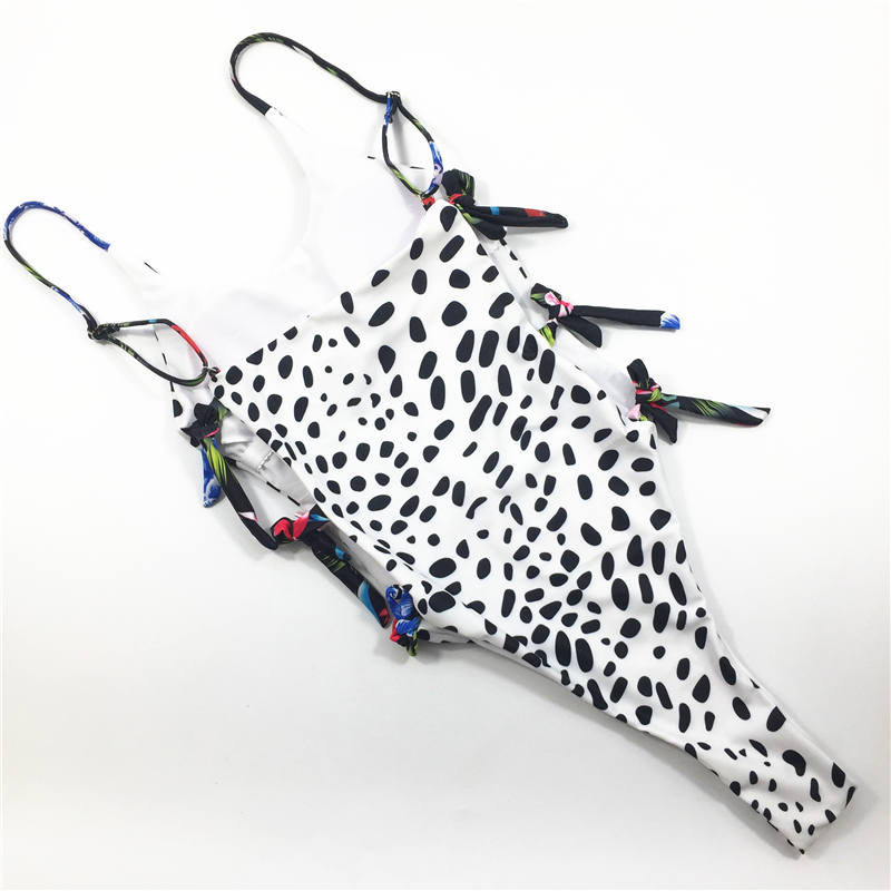 One-piece swimsuit wild leopard printed swimsuit custom swimwear sexy bikini