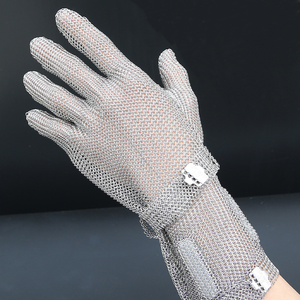 Gant en maille d'acier inoxydable réutilisable, facile à nettoyer, anti-coupure, équipement de protection pour la restauration, la cuisine et l'abattage - Product Image 5