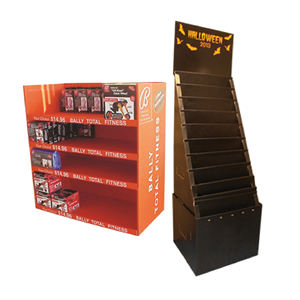 Présentoir personnalisé pour supermarché au détail Présentoir au sol en carton Pop Stand Présentoirs pour produits en carton - Product Image 4