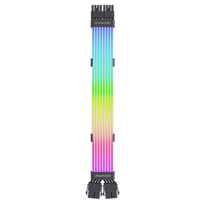 SNOWMAN ARGB Kablo Işık LED Şerit PSU Uzatmaları 5V <span class=keywords><strong>3</strong></span> Pin ARGB Senkronizasyon Uyumlu 8-Pin 16-Pin GPU 24pin Anakart PC İstiflenebilir - Product Image 2