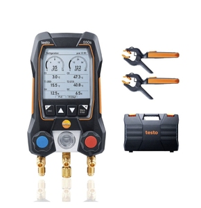 Testo 550s (0564 5502) Smart Kit - Digital Manifold With Wireless <b>Clamp</b> Temperature Probes 0564 5501 Testo 550s 557s - Product Image 1