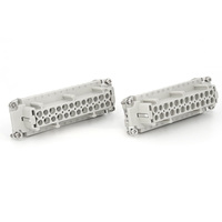 09330242701 HE-048 자동 전기 연결관 16A 500V 48 Pin 여성 나사 맨끝은 연결관을 삽입합니다