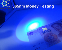 Logo impression 501B lampe de poche UV 365nm 3W lampe ultraviolette 18650 torche de test UV portable