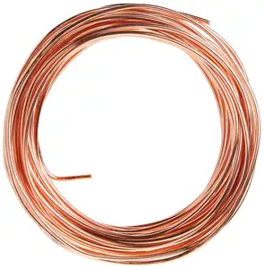 Venta al por mayor 1/2 alambre de cobre puro 99.9% duro con tamaños de superficie brillante 0,35mm 0,45mm 0,55mm 0,65mm