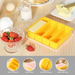 <span class=keywords><strong>Bac</strong></span> à glaçons carré en silicone à 4 cavités avec couvercle, démoulage facile, pour usage commercial et domestique, moule à whisky, <span class=keywords><strong>sans</strong></span> <span class=keywords><strong>BPA</strong></span> - Product Image 4