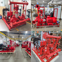 Ensemble de pompes à incendie à aspiration axiale monté sur châssis |   Jockey électrique 50-2500GPM |   Unité de pompe à incendie en acier inoxydable et en fer NFPA20 CE OEM Chine