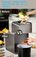 Machine de compostage des déchets alimentaires pour la cuisine à domicile, 2,5 L, intelligente, sans odeur, pour éliminer les déchets alimentaires