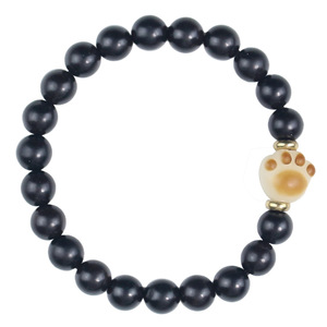 Bracelet en bois d'ébène Buster's Claw, 21 perles, design patte de chat, bijoux de style chinois, cadeau pour hommes et femmes - Product Image 5