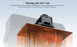 เครื่องพิมพ์เรซิ่น Piocreat HALOT-MAGE แกน Z แบบรางคู่ พร้อมเครื่องฟอกอากาศอัจฉริยะ หน้าจอ LCD ขนาด 10.3 นิ้ว ความละเอียด 8K ดีไซน์ประหยัดพื้นที่ ระบบอัตโนมัติ - Product Image 3