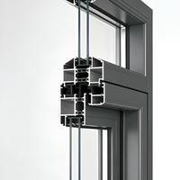 Fenêtre à battant à rupture de pont thermique série 90, cadre en aluminium, double vitrage, pour balcon et salon